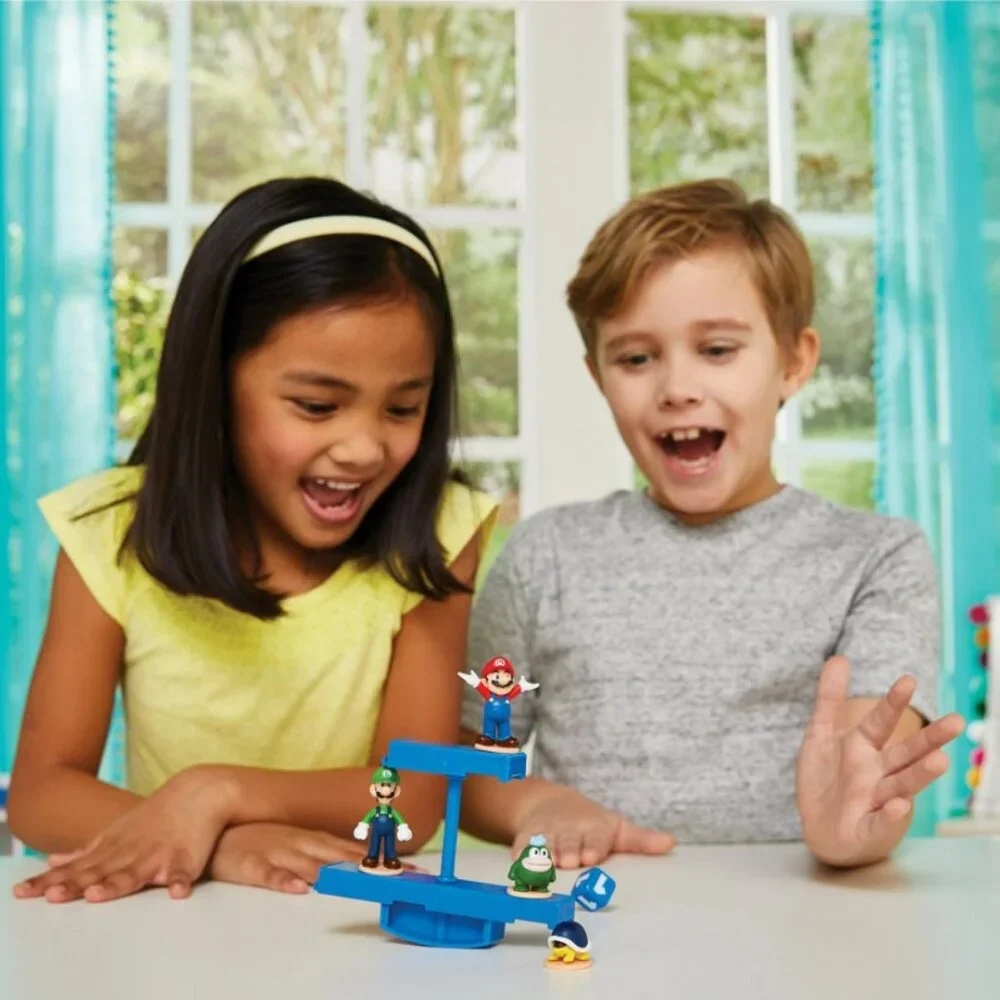 Epoch Games Super Mario Bros. Balancing Game Tabletop Skill Game w/ Collectible